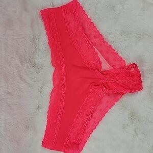 Victoria's Secret Pink Cheeky Polka Dot Size Large